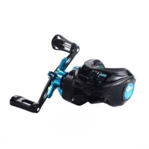 Baitcast-Rolle von EXTRWORY mit Drag-Klick-Alarm und Anti-Rückschlag-Design für Mini-Angel-Anwendungen, geeignet für linksseitige Angler