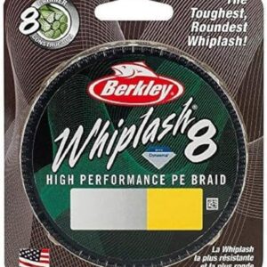 Berkley Whiplash 8, geflochtene Schnur für Angeln, 12.9kg | 28lb, Gelb