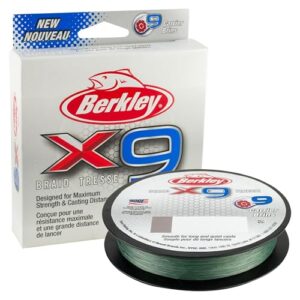 Berkley X9 Geflochtene Schnur, 12.1kg | 164yd | 150m - traditionelles Geflecht aus PE-Fasern für optimale Festigkeit und Wurfweite