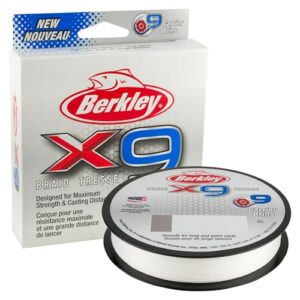 Berkley X9 Geflochtene Schnur, Weiß Crystal, 14.2kg | 164yd | 150m - Hochwertige Fischerei-Ausrüstung mit robustem und haltbarem Material