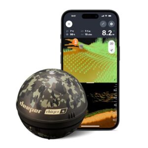 KI-betriebener Castable Fish Finder mit GPS, tragbar für Boot, Eis und Uferangeln, 2D/3D Kartierung per App