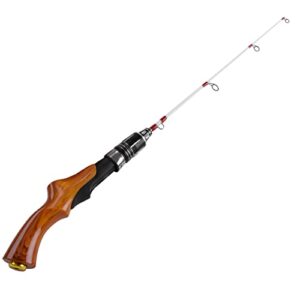 Eis-Angelrute, Ultraleicht, Winter, Spinning, Eis Angelrute, Tackle Holzgriff, Mini Spinning Rod Angelgerät Werkzeug