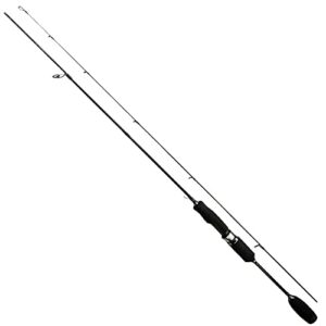 Leichte Angelrute für Fischen auf Raubfische, 180cm lang, Wurfgewicht 1-5 Gramm, Spinnrute, Steckrute, Ultra leicht (Schwarz)