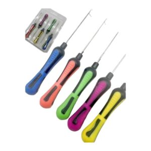 Fuana Karpfenangeln Boilie Nadel Set Kit 5-teiliges Köder-Piercing-Pellets, Fleisch & Mais - Angeltechnik Werkzeug für Angler