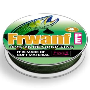 Frwanf dunkle Armee grüne geflochtene Angelschnur, Farbe nie verblassen, 100m - 2000m, 6-300 LB, super starke PE Angelschnur, abriebfest, Angeldraht, keine Dehnung