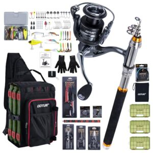 Angeltasche mit vielseitigem Zubehör, Wasserdicht, 3 Köderbox und Angelset für erfolgreichen Angelausflug
