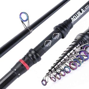 Goture Teleskop Angelrute für Karpfen und Meerfische, Carbon Spinning Angelrute mit extended Rods 1.8M - 3.6M