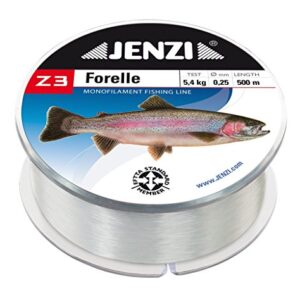 Faden für das Angeln von Flussforellen, hochwertiger Faden mit einer Länge von 500 Metern und einem Durchmesser von 0,28 mm, ideal für Angler aller Level