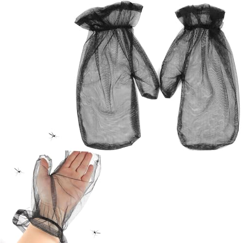 Insektenresistente Handschuhe, Anti-Mücke Netzhandshuh für Camping und Außenbereich