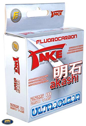 Hochwertiger Faden für Angler - Lineaeffe Take Akashi Fluorocarbon 225m 0,70mm 43,8kg ultraclear
