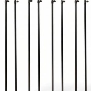 Paradox Fishing Rutenhalter, 8 Stück, 70-110 cm, für Angelruten mit Schnurkerbe und Signal-Kopf, robustes Metall, frei von Schnurabzug, perfekte Aufbewahrungslösung für Angler