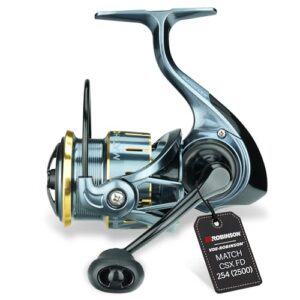 Angelrolle für Posenfischen und Matchangeln, High Speed Matchrolle mit 6,2:1 Übersetzung und 10kg Bremse, Anodisiertes Duraluminium-Spule
