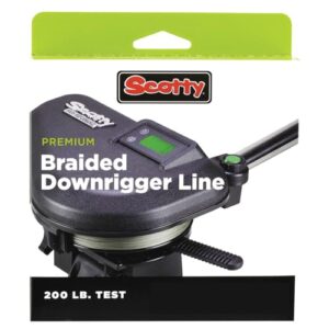 Hochwertige Downrigger-Linie für Angler, schwarz, Mikrofilament-Struktur, hoher Festigkeitsgrad und gleichmäßige Konsistenz