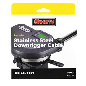 Scotty Premium Edelstahl-Ersatz-Downrigger-Kabel, 125 m Spule, braun, für Angel-Ausrüstung