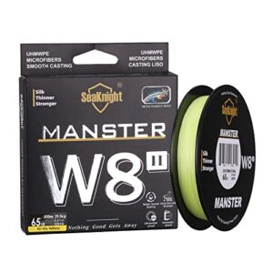 Seaknight W8 II 8-Fach Angelschnur Geflochten Salzwasser 150M/300M/500M PE Geflochtene Angelschnur 8 Stränge Karpfen Angelschnur Forelle 15-100LB