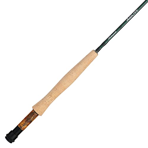 Die Shakespeare Agility Fliegenrute, ein leichtes und handliches Werkzeug für Angler mit 4-teiligem Design, gefütterten Abisolierfächerungen und Holzabstandshaltern für optimale Stabilität.