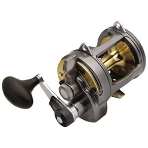Shimano Tyrnos Konventionelle Spule mit 2 Gängen, Hochwertiges Angelprodukt für verschiedene Gewässer, Vielzahl an Funktionen für das Angelvergnügen, Langlebigkeit durch Wasser- und UV-Lichtwiderstandsfähigkeit