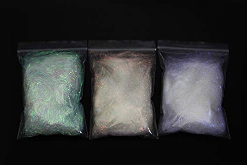 Tigofly 3 Packungen/Lot Dubbing UV Ice Dub 4 g/Packung Faden holografische Fasern für Fliegenbinden