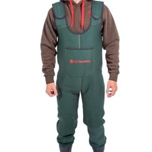 Ultimative Neoprenen-Kniehosen für Fischer und Outdoor-Liebhaber, 4,8 mm dick, strapazierfähiger Gummistiefelteil, Komfort und Bewegungsfreiheit