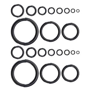 Hochwertiges VICZON 22 Stück Angelrutenführung Rutenring Set mit Keramikfüchrungen, ideal für die Reparatur oder den Aufbau von Angelrutenspitzen und -ringen. 11 verschiedene Größen von 3,7mm bis 29,9mm.