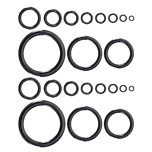 Hochwertiges VICZON 22 Stück Angelrutenführung Rutenring Set mit Keramikfüchrungen, ideal für die Reparatur oder den Aufbau von Angelrutenspitzen und -ringen. 11 verschiedene Größen von 3,7mm bis 29,9mm.