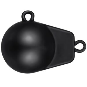 Fischgewicht, Downriggers Sinker, 1.8 kg, Schwarz, Zubehör für das Tiefseefischen