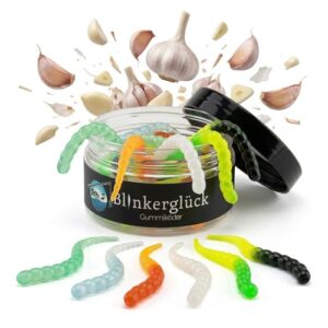 Blinkerglück Forellen Gummiköder 8 cm - Segworm Softbait mit Aroma für UL-Angeln und Fischfang
