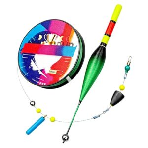 Mozeuu Angelschnur - Verschleißfest und Leichtgewichtig | Angel-Set mit Automatik-Schwimmer für Kajak, See, Fluss, Teich, Meer, Boot, Steg, Männer und Anfänger im Angeln