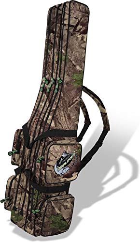 Stark wasserabweisender Fishing Rucksack mit 3 Innenfächern und 150 cm Länge, ideal für Anglerinnen und Angler