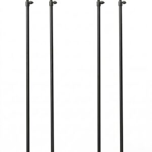 Paradox Fishing Rutenhalter 4 Stück - Robuster Angel-Rutenhalter für 70-110cm Angelruten mit stufenloser Anpassung und Freiem Schnurabzug