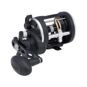 PENN Rival Level Wind Rollen, Schwarz/Silber - hochwertige und zuverlässige Angelwindrollen für einen unübertroffenen Fischfang-Erlebnis