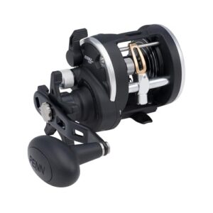 PENN Rival Level Wind Rollen, 15| Recht |5.1:1 |500g, Schwarz/Silber - Fischerei-Reel mit hoher Qualität und Leistung