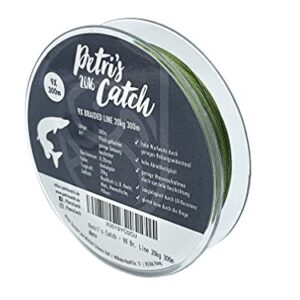Petri's Catch 9-Fach geflochtene Angelschnur für Hecht - 300m, 20kg, 0,28mm, 9X Braided Schnur