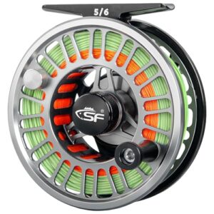 Fischerei-Schleife SF SF 003 Pro Pro für Süßwassersport im Grünen Python, leichtes Aluminium und Gunmetal Grau/Schwarz