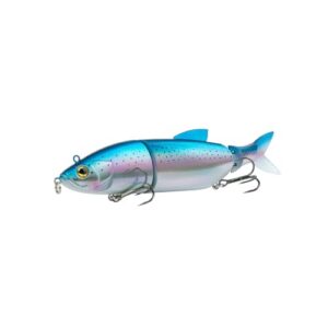 SHIMANO Lure Yasei Soul Swim S - 160mm Blue Trout, Angel-Trophäe für das Schwimmen von Aalen mit hochwertigen Materialien und geringem Gewicht.