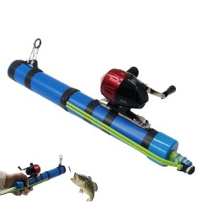 Teleskopische Angelrute für Offshore Surf, Inshore See, Fluss, Outdoor und Salzwasser beim Trollangeln - kompakte Tragbarkeit, leichter Rahmen, verbessertes Köderwerfen und stabiles Werfen