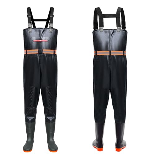 Wasserdichte und atmungsaktive Angelhose für Sport-Angelliebhaber, Angeln, Wassersport- und Outdoor-Aktivitäten. Die Hose verfügt über integrierte Stiefel und ist ideal für verschiedene Wasserumgebungen.