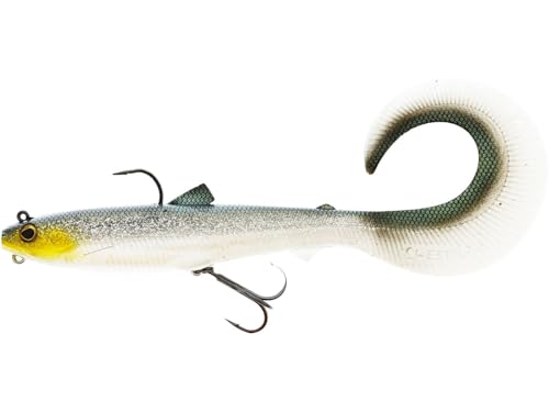 Westin Bullteez Curltail R2F 16cm 35g Sinking - montierter Gummifisch, Farbe: Headlight