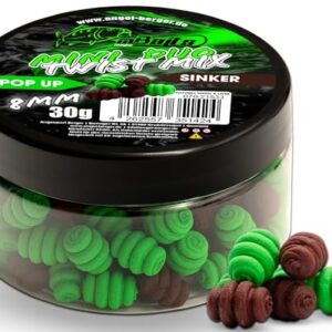 Angel-Berger Magic Baits Mini Duo Twist Mix Method Feeder Köder, einzigartige Farbkombination, spiralartige Rillenstruktur, hochwirksame Lockstoffe, wasserlösliche Inhaltsstoffe, geeignet für verschiedene Fischarten und -größen