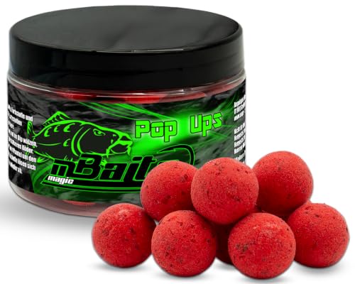 Angel-Berger Magic Baits Pop Ups in verschiedenen Sorten, wie z.B. Monster Crab, 18mm - attraktive Angel-Baithilfen für Karpfenausfischerei mit langem Auftrieb und idealen Dipformat für zusätzliche Lockstoffe