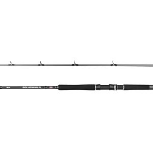 Hochwertige Baitcasting-Angelrute für Salzwasser-Bootsangeln, 24T Carbon-Rohling und Penn Dura-Guides