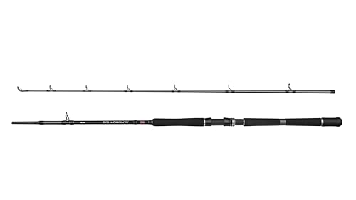 Hochwertige Baitcasting-Angelrute für Salzwasser-Bootsangeln, 24T Carbon-Rohling und Penn Dura-Guides