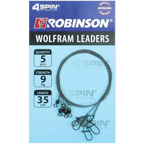 Vorfächer für Spinnfischen und Ansitzangeln mit Ultradünnem Wolfram, Bissfest und Tragkraft von 3-15 kg, ideal für Hecht, Zander und Barsch