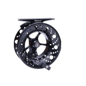 Wychwood Fliegenrolle schwarz, hochwertige Fliegenrolle für Anfänger und Fortgeschrittene, Eloxierte Oberfläche auf Bar-Stock-Aluminiumspule