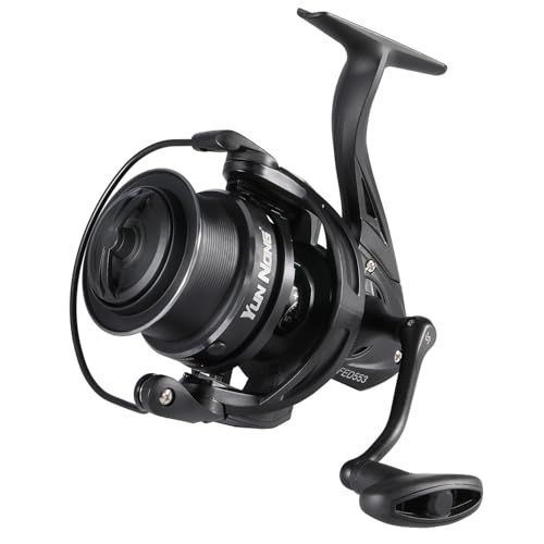 Robuster und leichter Feeder Reel für Süßwasser Grobangeln, Yun Nong Feeder Reel 5500 mit glatter Freilaufrolle