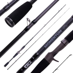 Baitcast-Rute von Zeck Fishing Momentum Cast 210|20 mit Kohlefaser-Blank und SiC-Ringen