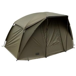 Fox EOS Pro Bivvy 1 Person Angelzelt, Karpfenzelt, Zelt für Einzelpersonen mit großem Vordach und Belüftungsnütze
