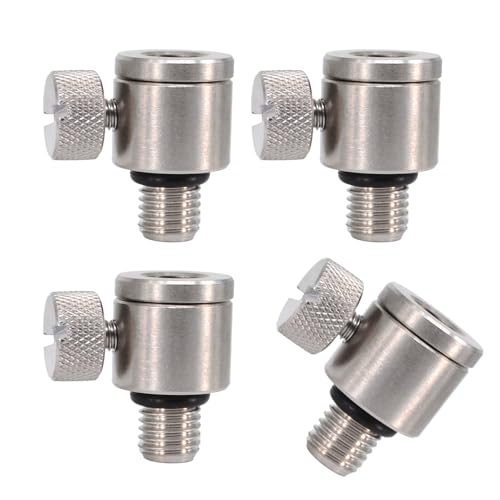 Hirisi Tackle 4 x Karpfenangeln Schnellwechsel Verbinder für Rod Pod Edelstahl, sicherheitsreiche und zuverlässige Verbindung für Angel-Sport