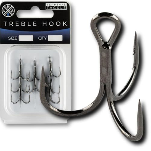 Drillinge Angelhaken für Raubfischangler, LMAB Treble Hook #6 bis 3/0