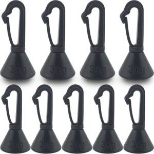 Paradox Fishing Absenkblei Set fürs Karpfenangeln (9 Stück) - Backleads 30g mit Glide-Clip - Schnurabsenker für unauffälliges Carp Fishing & weniger Schnurschwimmer